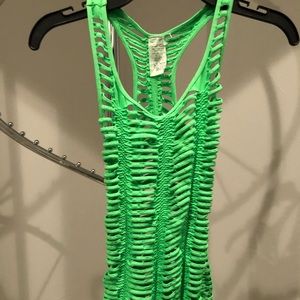 Vented swimsuit cover up/tank top